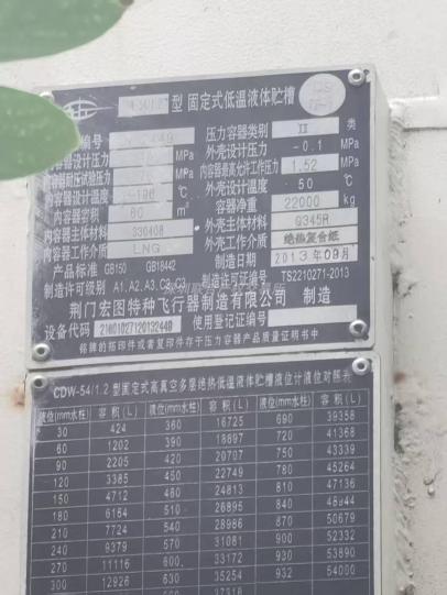 黄冈昆仑燃气有限公司荆门分公司荆门公交加气站设备资产