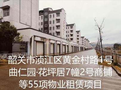 韶关市浈江区黄金村路1号曲仁园·花坪居7幢2号商铺等55项物业租赁项目