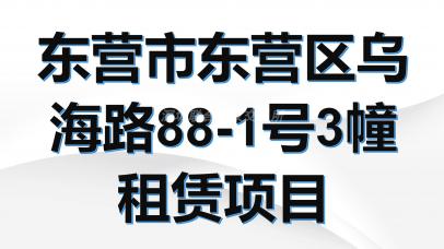 东营市东营区乌海路88-1号3幢租赁项目