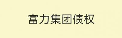 富力集团债权