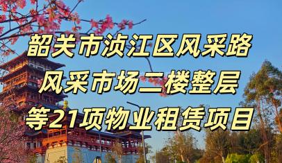 韶关市浈江区风采路风采市场二楼整层等21项物业租赁项目