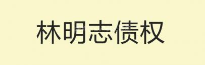 林明志债权