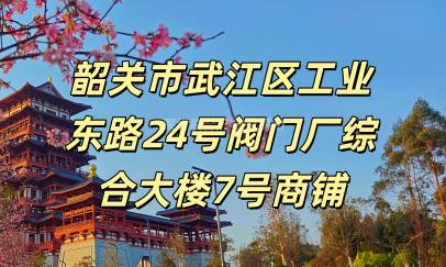 韶关市武江区工业东路24号阀门厂综合大楼7号商铺